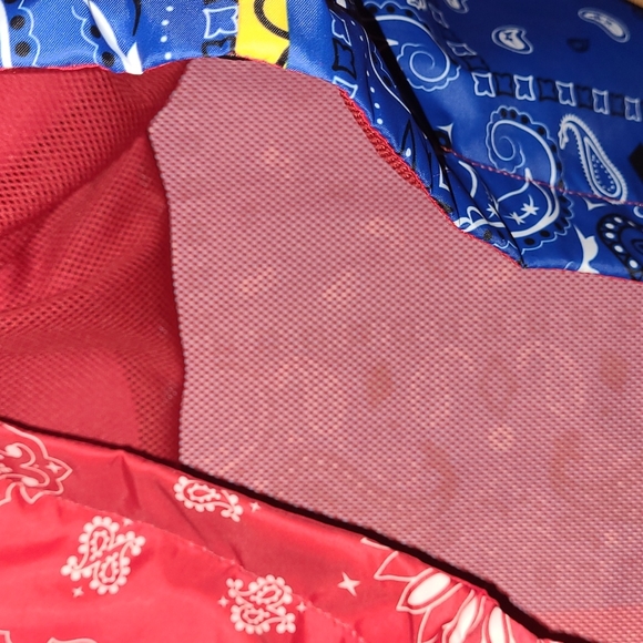 New Bleecker and Mercer Bandanna Patchwork lined windbreaker size S - Picture 6 of 7